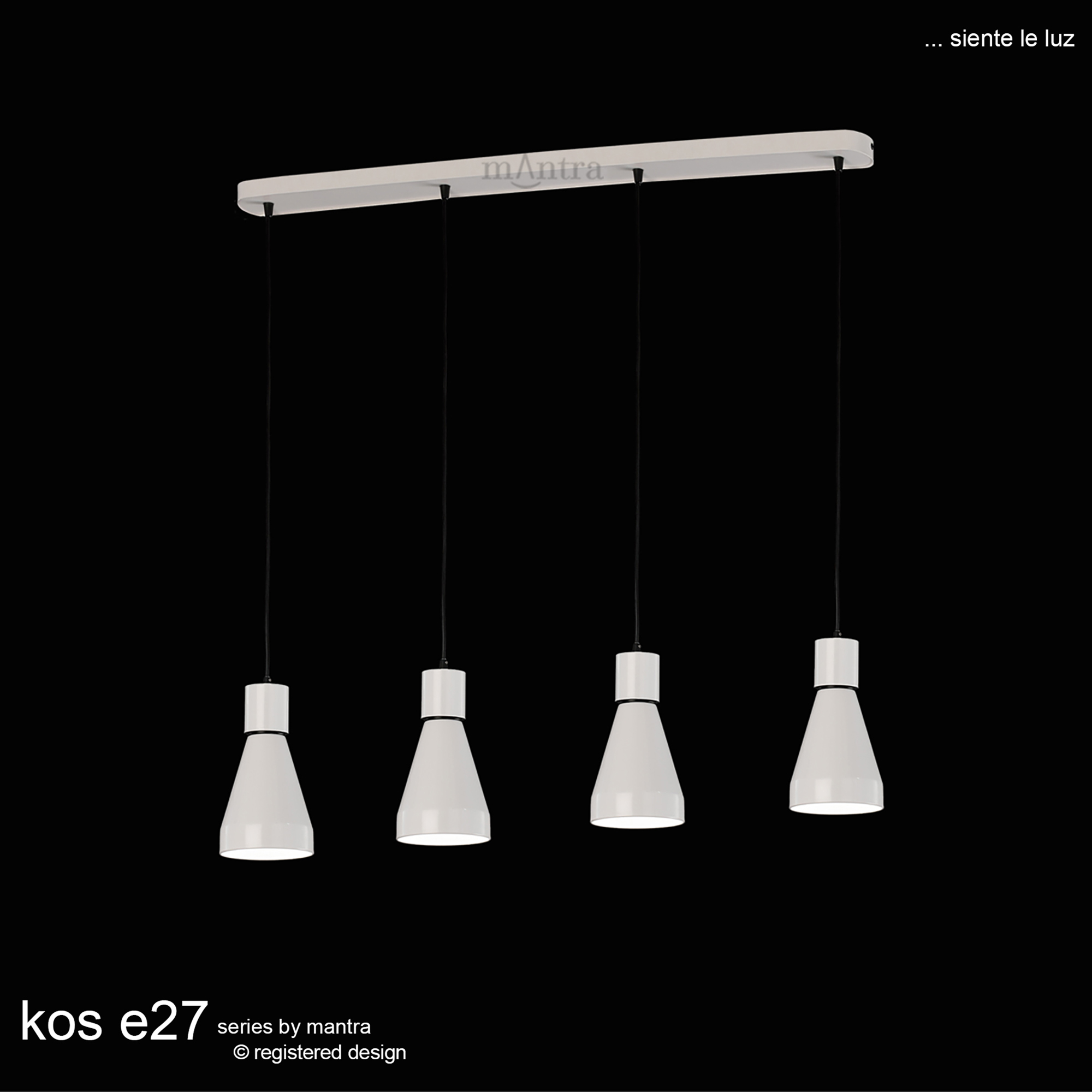 Kos E27 Ceiling Lights Mantra Fusion Single Pendant Kos E27 Ceiling Lights Mantra Fusion Single Pendant